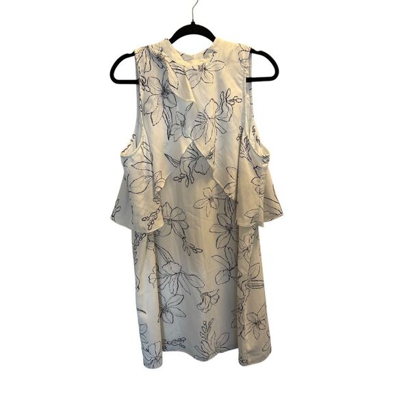 Floral Sleeveless Dress - Cream - Picture 1 of 4